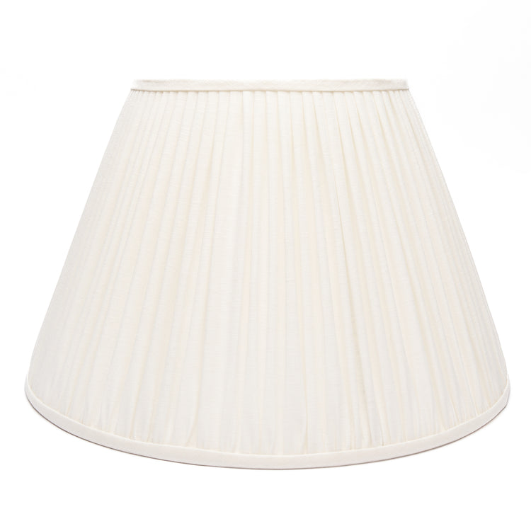 Edgar-Reeves 8" to 24" Bone Linen Gathered Pleat