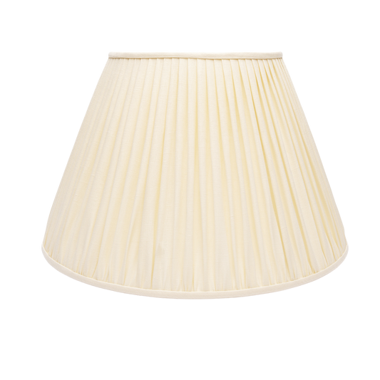 Edgar-Reeves 8" to 24" Cream Linen Gathered Pleat