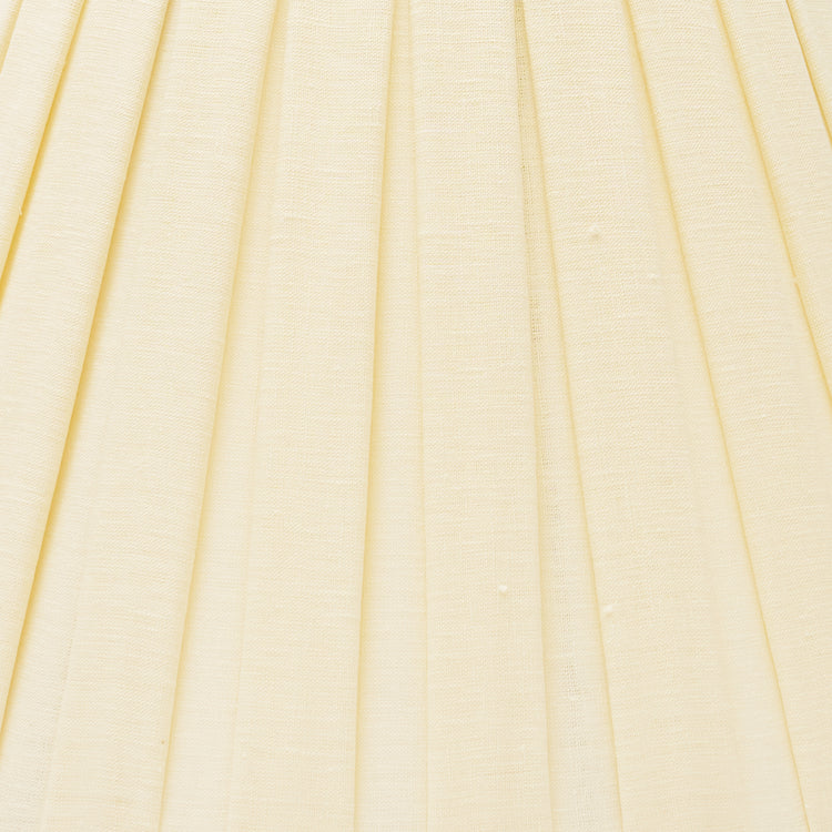 Edgar-Reeves 8" to 24" Cream Linen Box Pleat