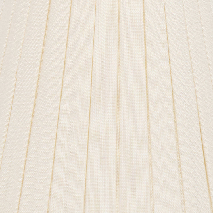 5" Cream Linen Knife Pleat Candle Clip