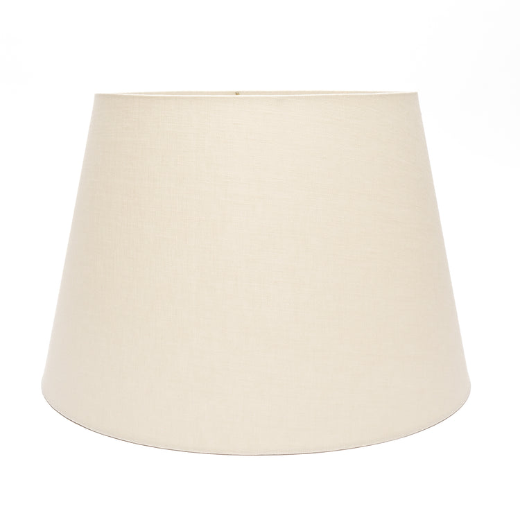 8" to 20" Cream Linen Rolled Edge Modified Drum