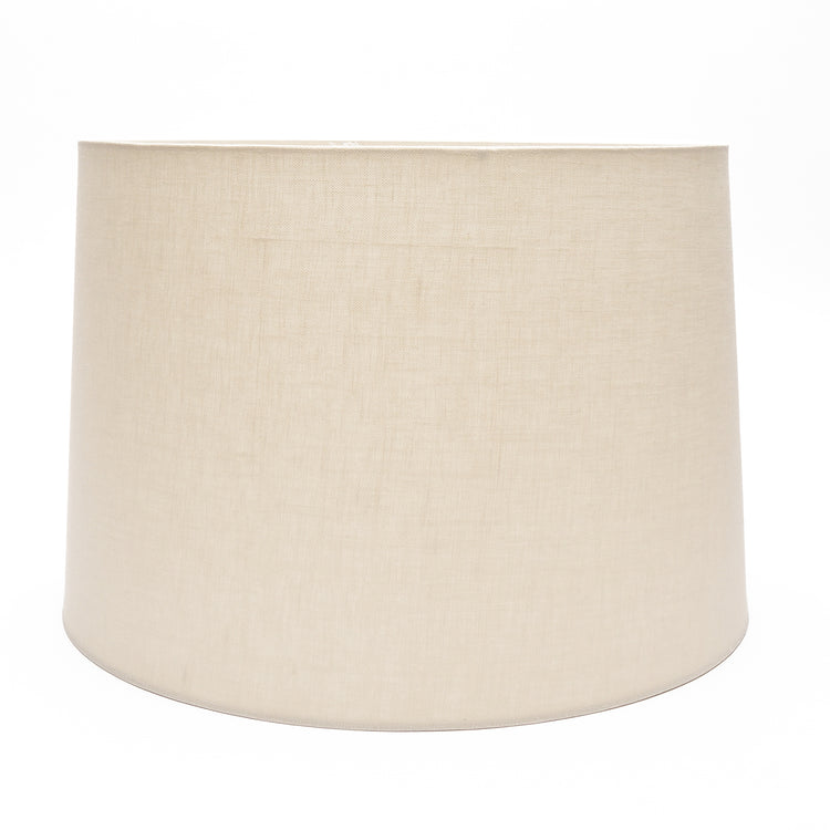 8" to 22" Cream Linen Rolled Edge Retro Drum