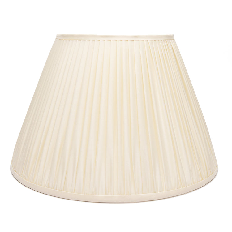 Edgar-Reeves 8" to 24" Cream Silk Gathered Pleat