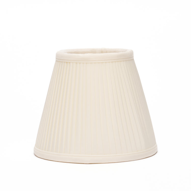 4"to 5" Cream Silk Knife Pleat Candle Clip