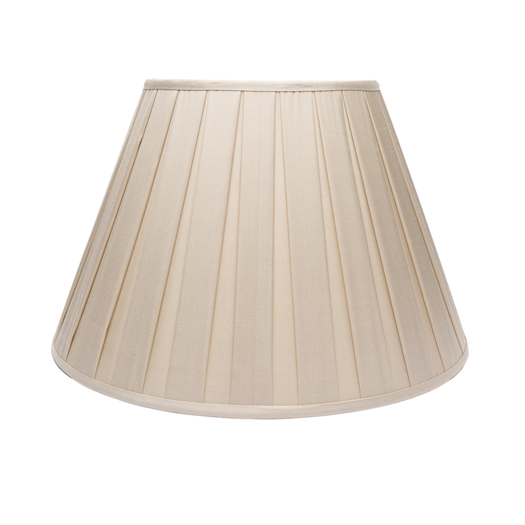 8" - 24" Ecru Silk Box Pleat