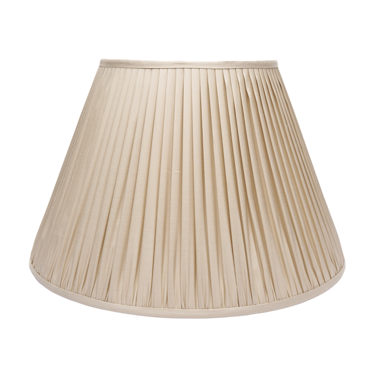 Edgar-Reeves 8" to 24" Ecru Silk Gathered Pleat