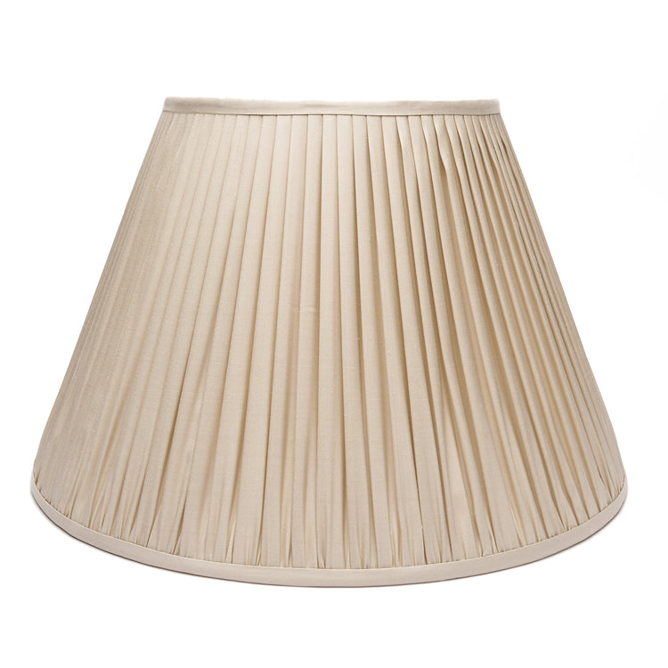 Edgar-Reeves 8" to 24" Ecru Silk Gathered Pleat