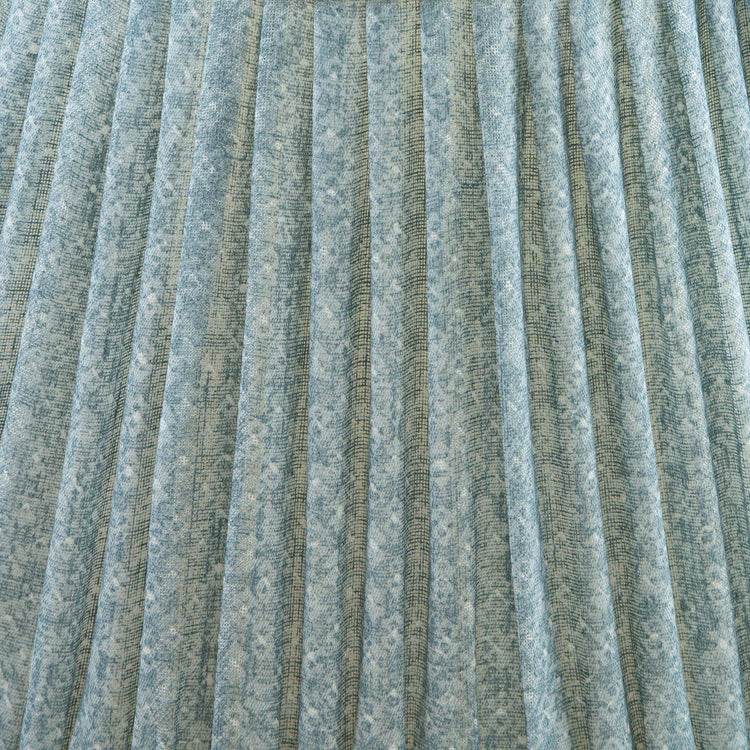 Fermoie 12" to 18" Oval Gathered Bedwyn, Blue Figured Linen
