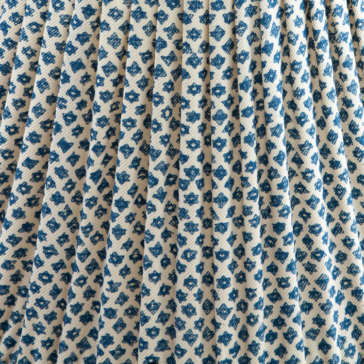Fermoie 4.5" to 24" Gathered Bedwyn, Blue Marden Cotton