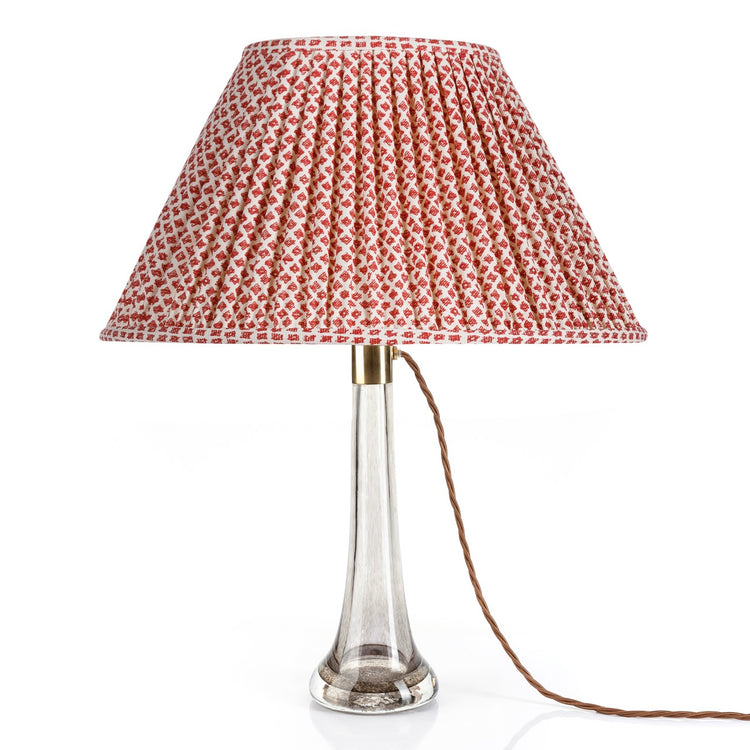 Fermoie 12" to 18" Oval Gathered Bedwyn, Red Marden Cotton