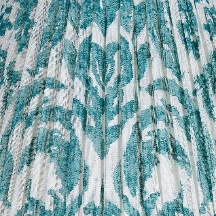 Fermoie 12" to 18" Oval Gathered Bedwyn, Teal Marlborough