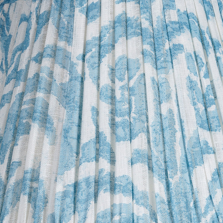 Fermoie 12" to 18" Oval Gathered Bedwyn, Light Blue Marlborough