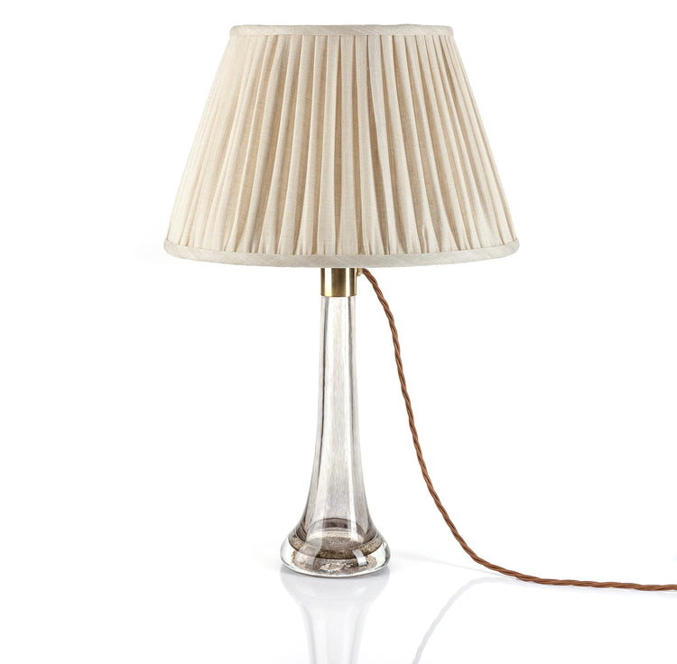 Fermoie 4.5" to 24" Gathered Bedwyn, Cream Moire Linen