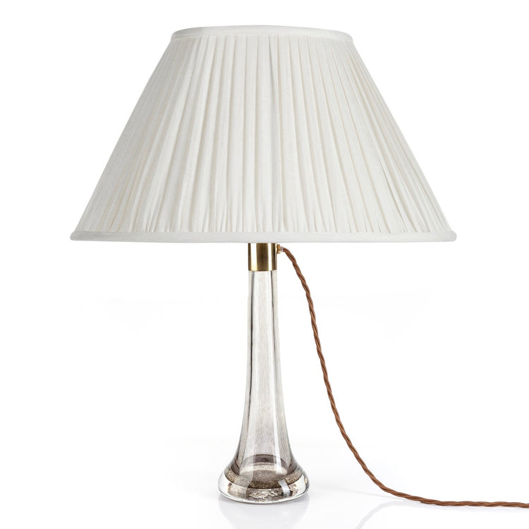 Fermoie 12" to 18" Oval Gathered Bedwyn, Ivory Plain Linen