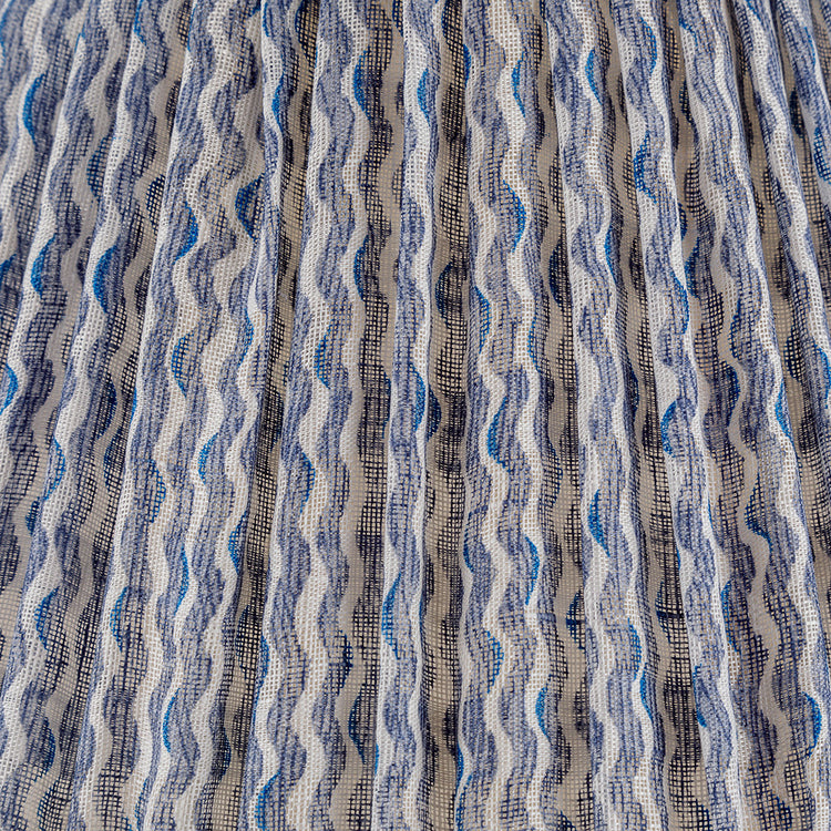 Fermoie 12" to 18" Oval Gathered Bedwyn, Blue Popple Linen