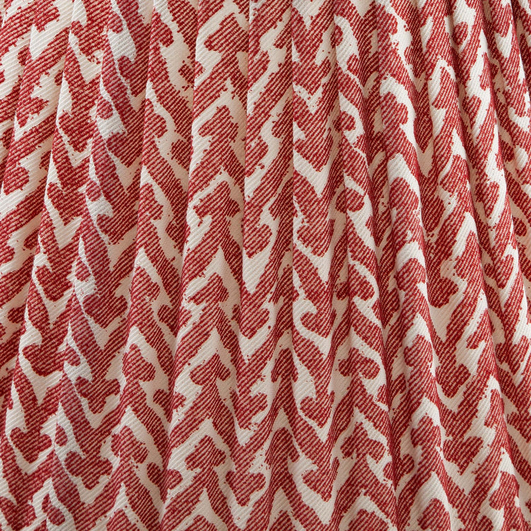 Fermoie 4.5" to 24" Gathered Bedwyn, Red Rabanna Cotton