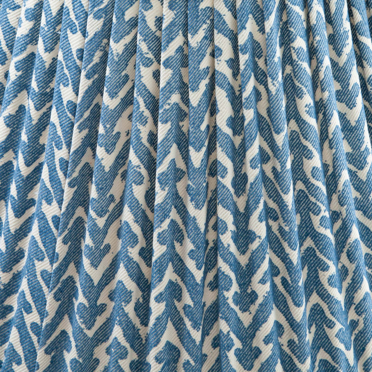 Fermoie 4.5" to 24" Gathered Bedwyn, Blue Rabanna Cotton