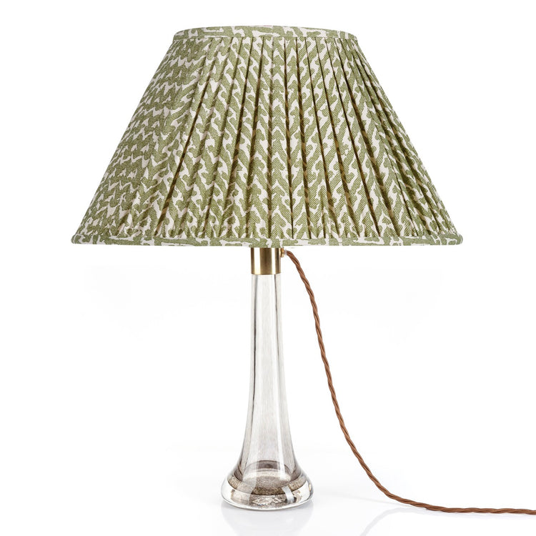 Fermoie 12" to 18" Oval Gathered Bedwyn, Green Rabanna Cotton