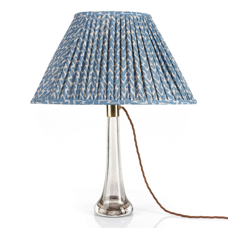 Fermoie 12" to 18" Oval Gathered Bedwyn, Blue Rabanna Cotton