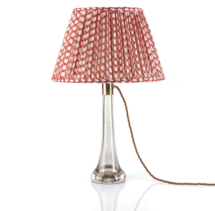 Fermoie 4.5" to 24" Gathered Bedwyn, Red Wicker Linen