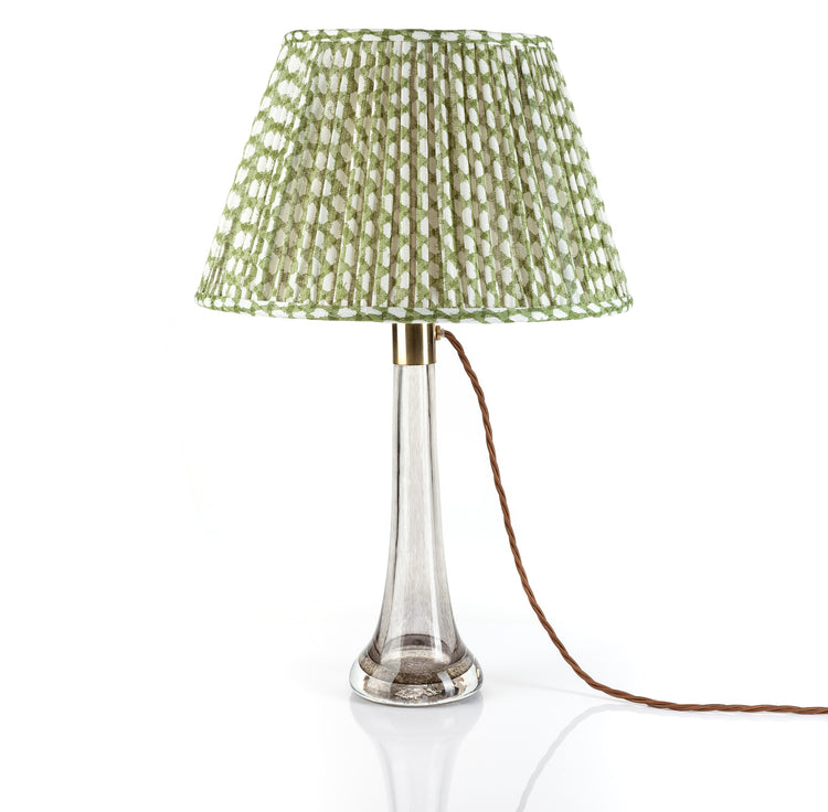Fermoie 4.5" to 24" Gathered Bedwyn, Green Wicker Linen