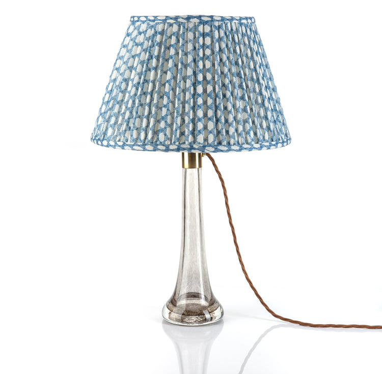 Fermoie 4.5" to 24" Gathered Bedwyn, Blue Wicker Linen