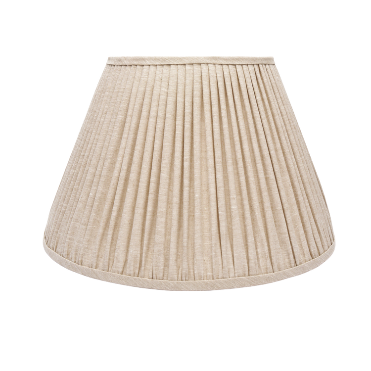 Edgar-Reeves 8" to 24" Oat Linen Gathered Pleat