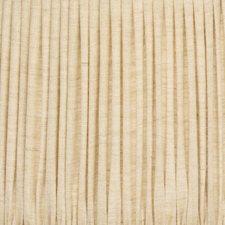 Edgar-Reeves 13" to 17" Oat Linen Gathered Pleat Flat Sided Oval