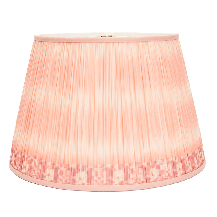 12" to 18" Pink Ikat Shirred Pleat