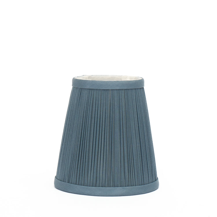 4.5" Slate Silk Shirred Candle Clip