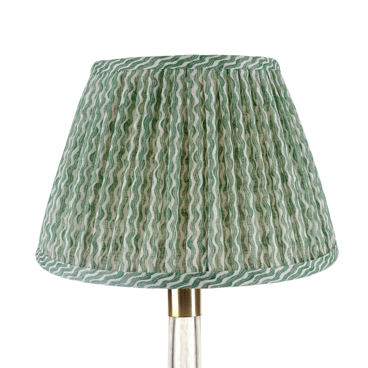 4.5" - 24" Gathered Bedwyn, Green Popple Linen
