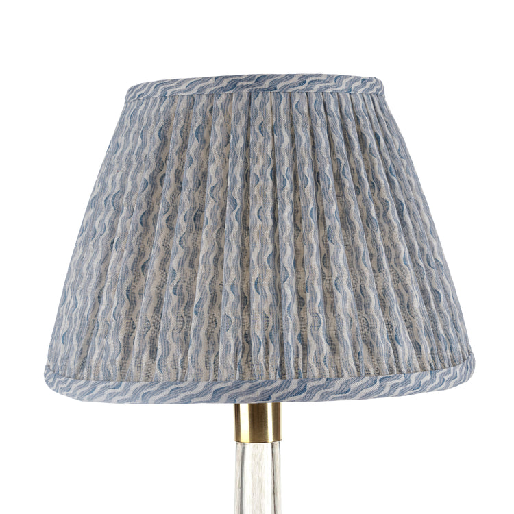 4.5" - 24" Gathered Bedwyn, Light Blue Popple Linen