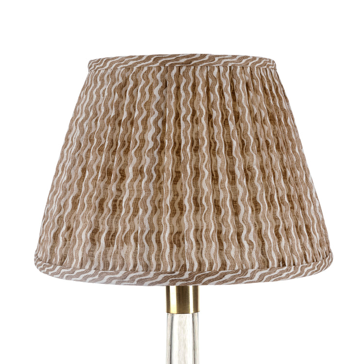 4.5" - 24" Gathered Bedwyn, Nut Brown Popple Linen