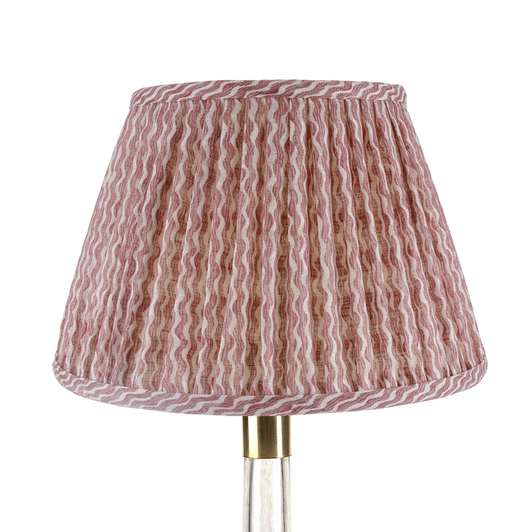 4.5" - 24" Gathered Bedwyn, Pink Popple Linen