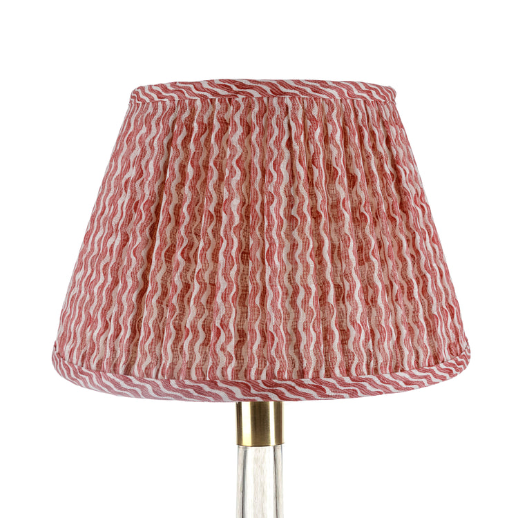 4.5" - 24" Gathered Bedwyn, Red Popple Linen