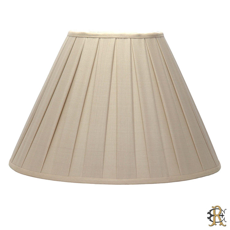 12" - 24" Biscuit Silk Box Pleat - Edgar Reeves Lighting