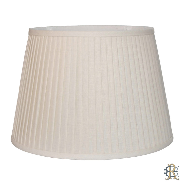 12"-18" Cream Silk Knife Pleat Drum - Edgar Reeves Lighting