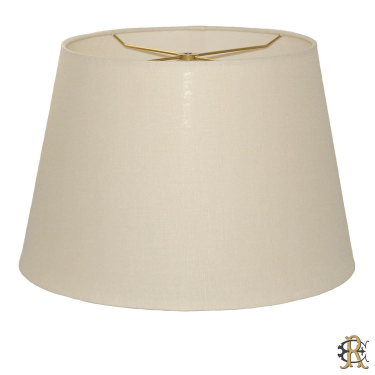 10" - 18" Cream Linen Rolled Edge Drum - Edgar Reeves Lighting