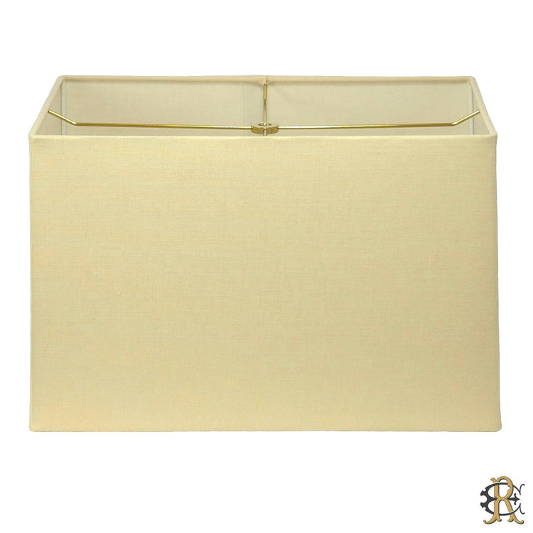 12" - 16" Rectangular Tan Linen Rolled Edge - Edgar Reeves Lighting