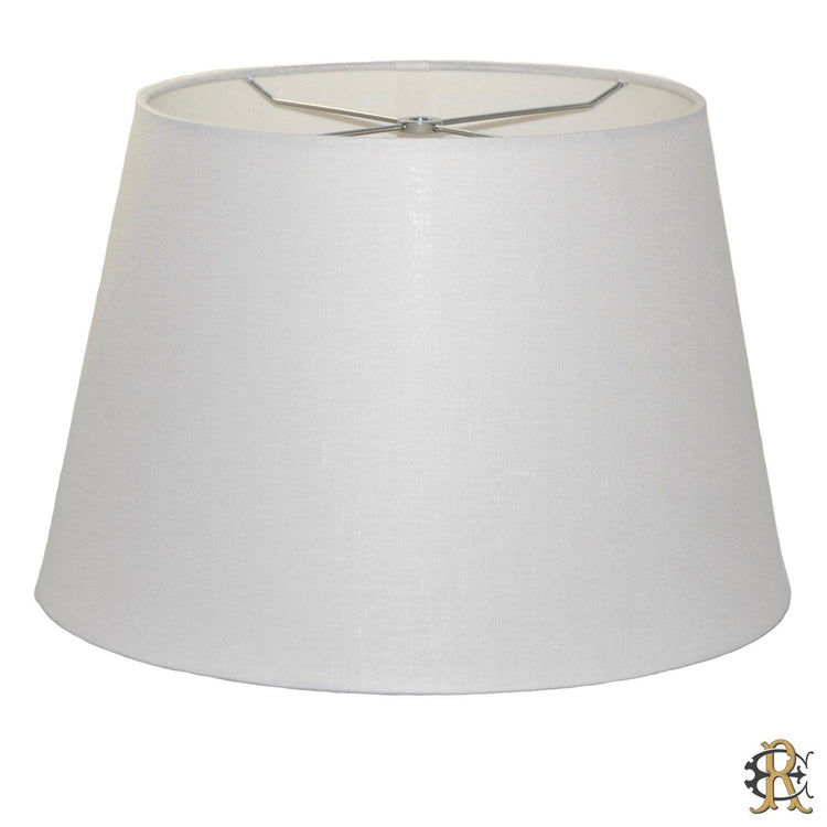 10" - 20" Bone Linen Rolled Edge Drum - Edgar Reeves Lighting