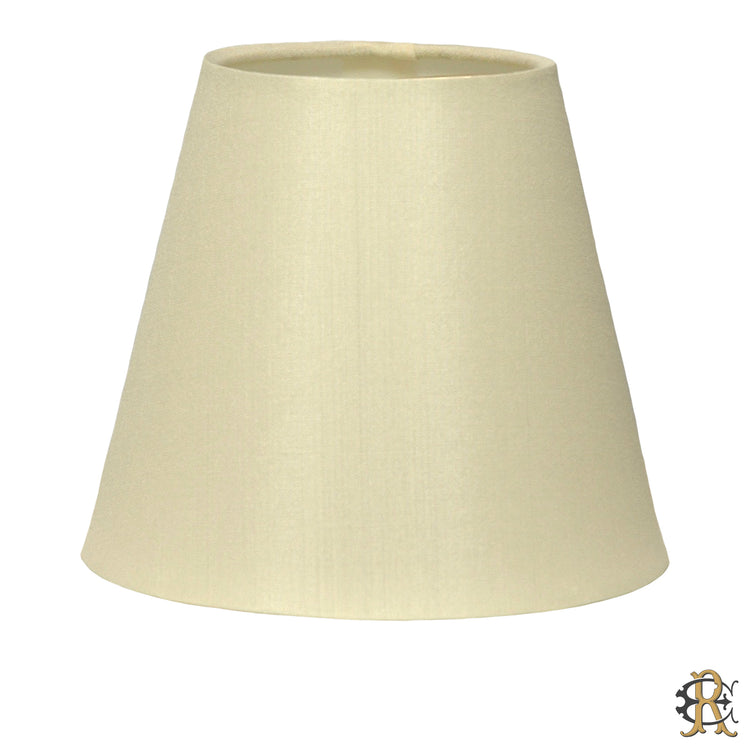 4" - 6" Cream Silk Rolled Edge Candle Clip - Edgar Reeves Lighting