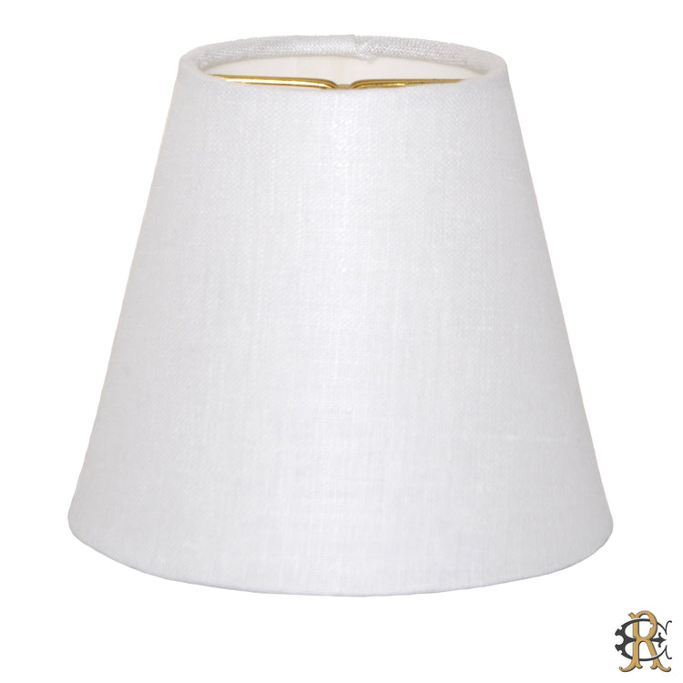 5" Bone Linen Rolled Edge Candle Clip - Edgar Reeves Lighting