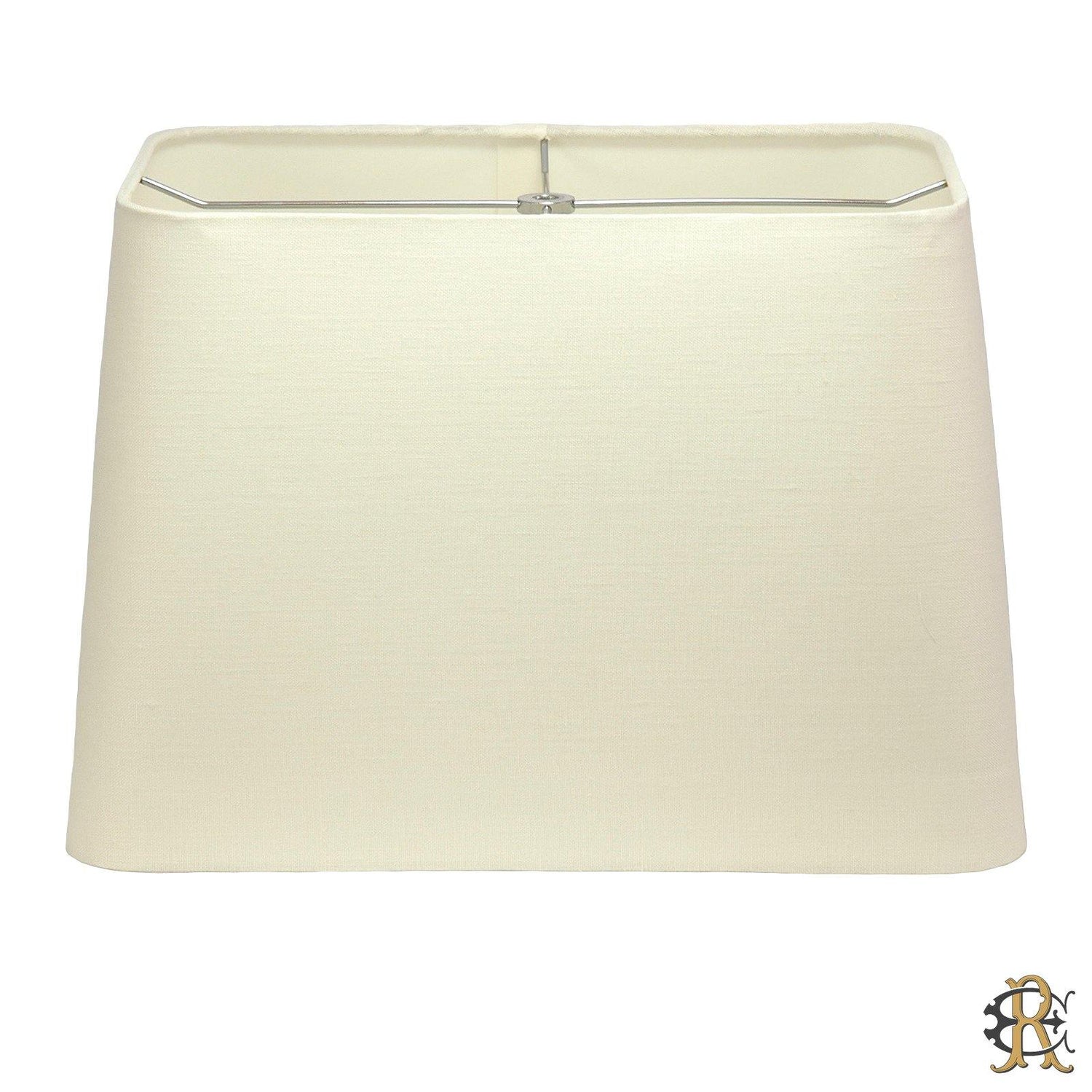 10" - 18" Bone Linen Tapered Rectangular - Edgar Reeves Lighting