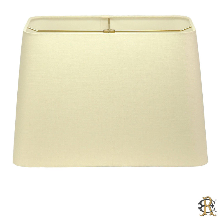 10" - 18" Cream Linen Tapered Rectangular - Edgar Reeves Lighting