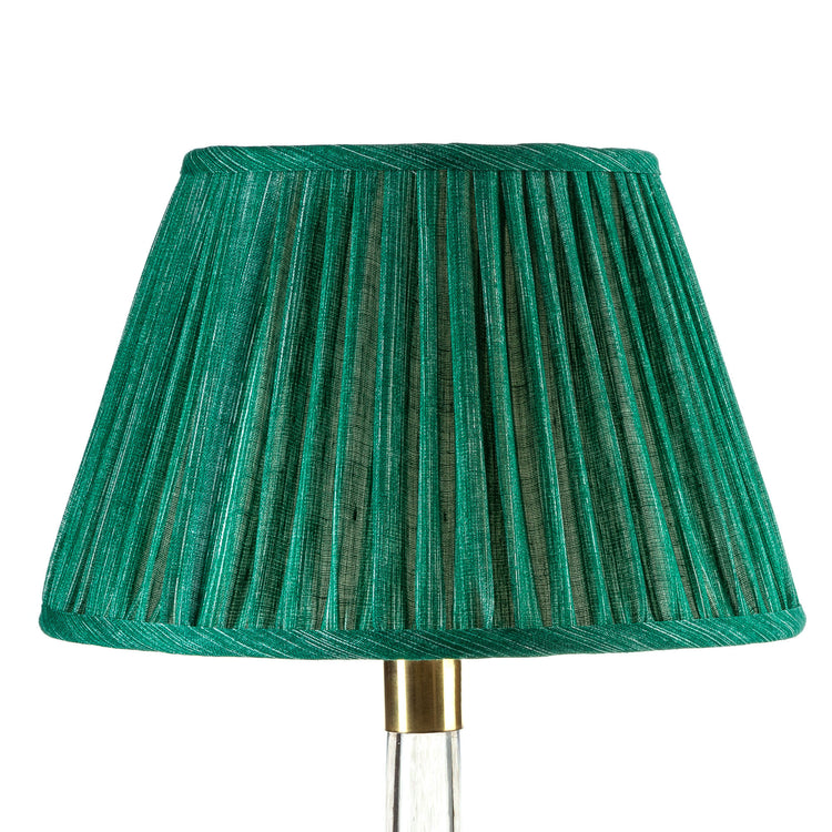 4.5" - 24" Gathered Bedwyn, Aventurine Plain Linen