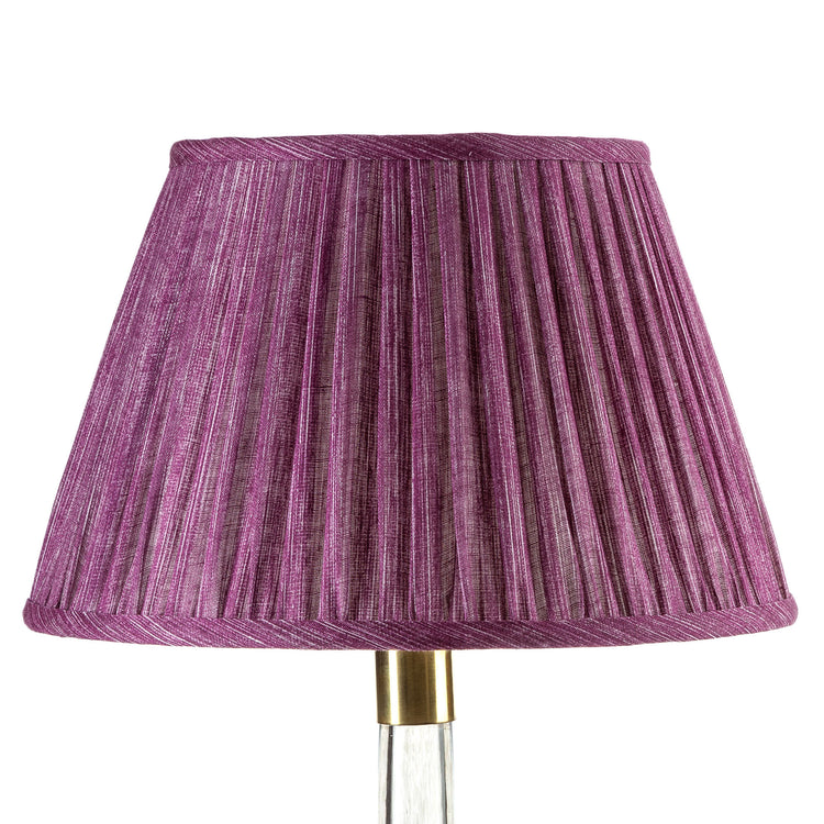 4.5" - 24" Gathered Bedwyn, Back to the Fuchsia Plain Linen