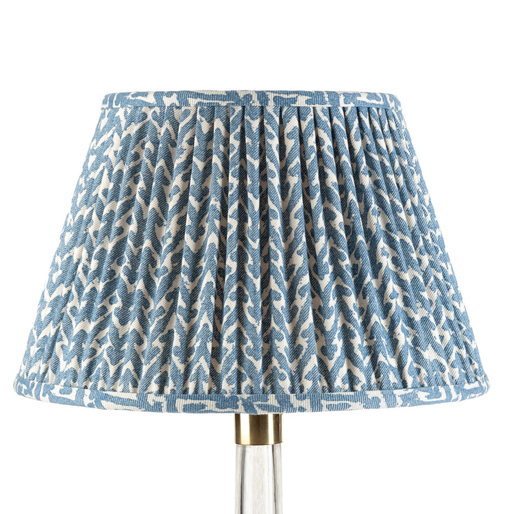 4.5" - 24" Gathered Bedwyn, Blue Rabanna Cotton