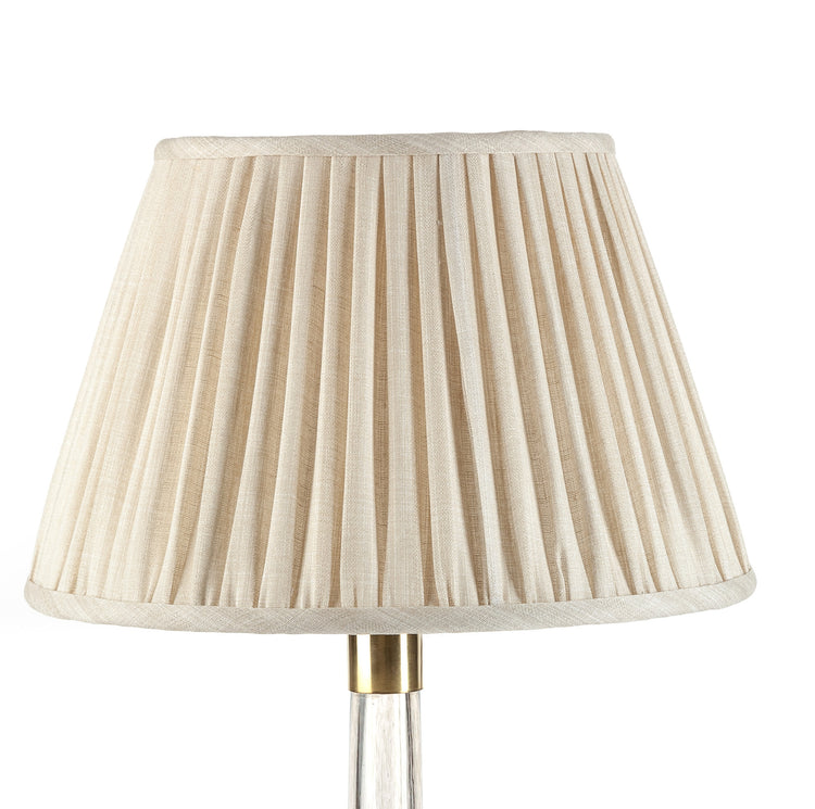 4.5" - 24" Gathered Bedwyn, Cream Moire Linen