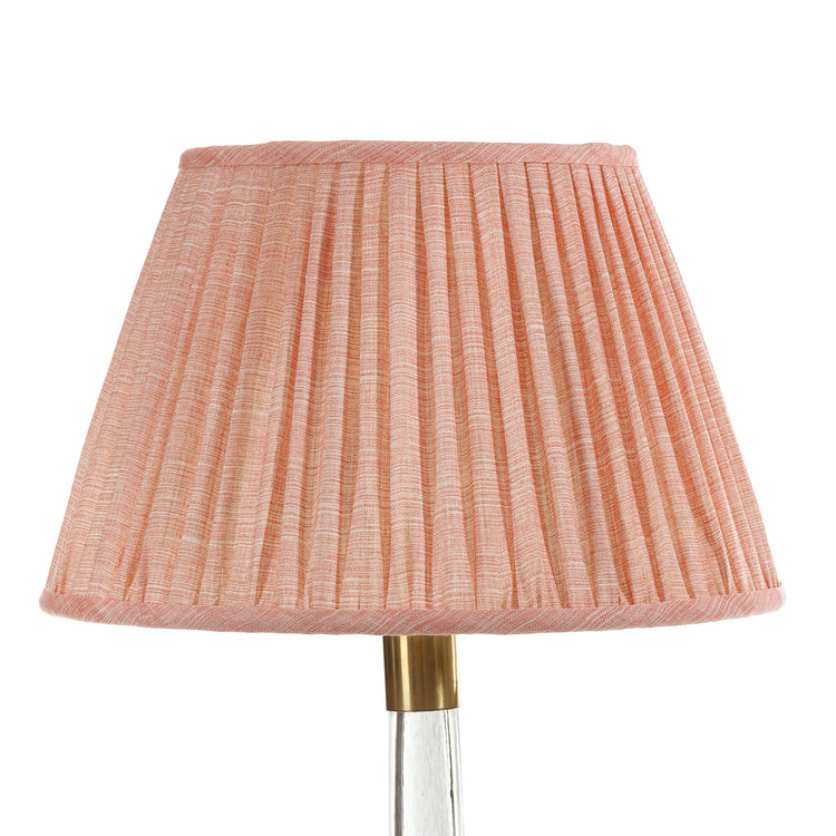 4.5" - 24" Gathered Bedwyn, Pink Moire Linen