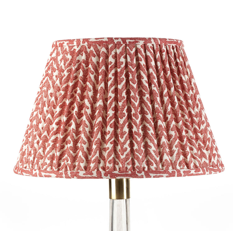 4.5" - 24" Gathered Bedwyn, Red Rabanna Cotton